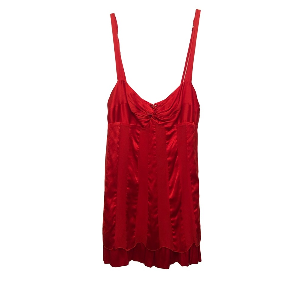 Bebe XS Faux Silk Mini Dress
